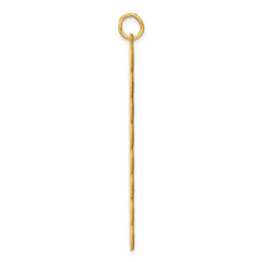 14k Yellow Gold 8 Letter Bubble Pendant