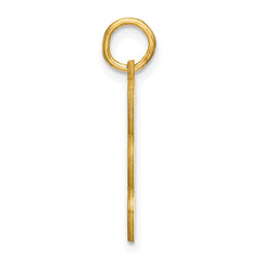 14k Yellow Gold 3 Letter Bubble Pendant