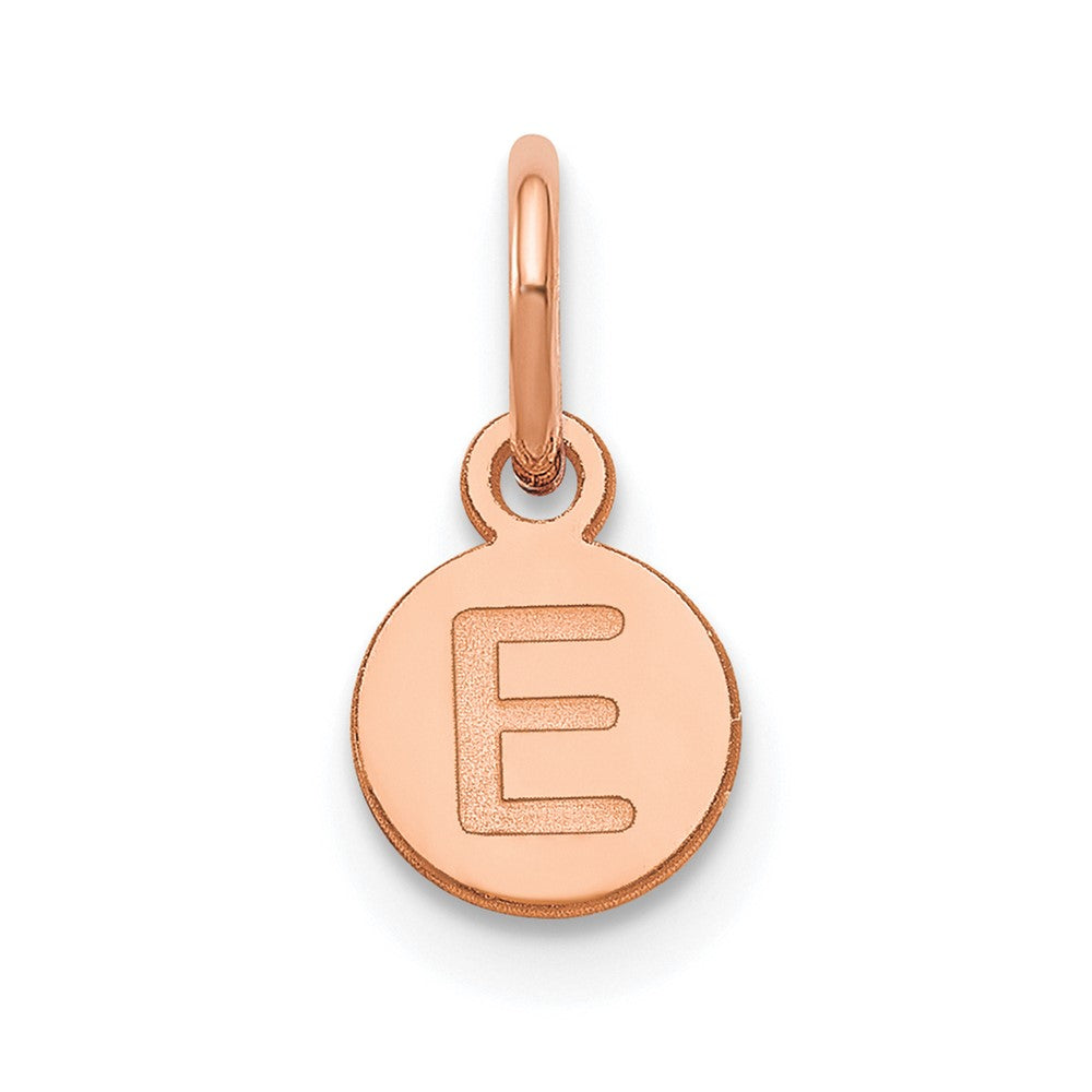 10k Rose Gold 1 Letter Bubble Pendant