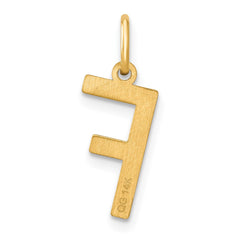 14ky Letter F Initial Pendant - 2