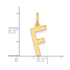 14ky Letter F Initial Pendant - 2