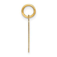 14ky Letter H Initial Pendant - 2