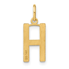 14ky Letter H Initial Pendant - 2