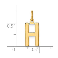 14ky Letter H Initial Pendant - 2