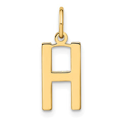 14ky Letter H Initial Pendant - 2