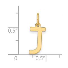 14ky Letter J Initial Pendant - 2