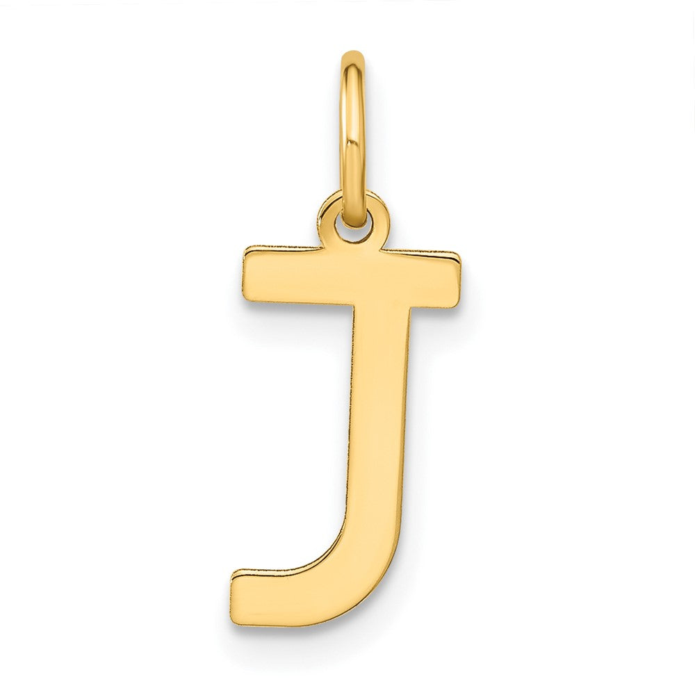 14ky Letter J Initial Pendant - 2