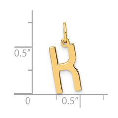 14ky Letter K Initial Pendant - 2