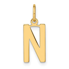 14ky Letter N Initial Pendant - 2
