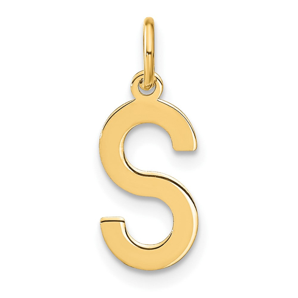 14ky Letter S Initial Pendant - 2
