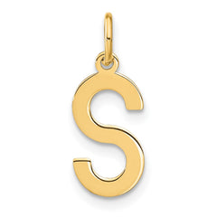 14ky Letter S Initial Pendant - 2