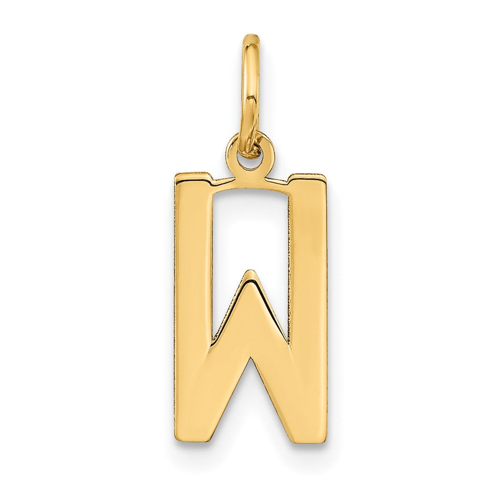 14ky Letter W Initial Pendant - 2
