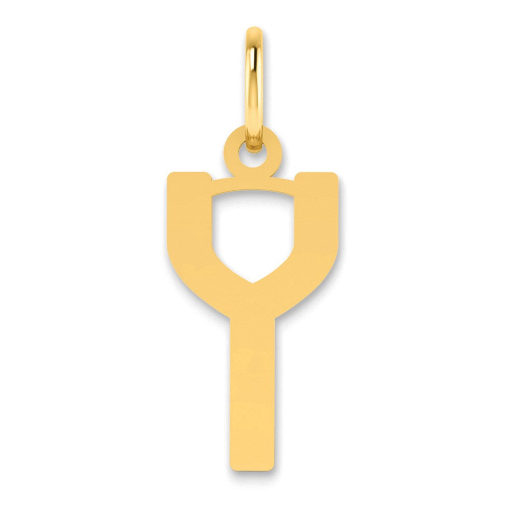 14ky Letter Y Initial Pendant - 2