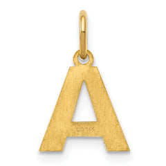 14ky Letter A Initial Pendant - 2
