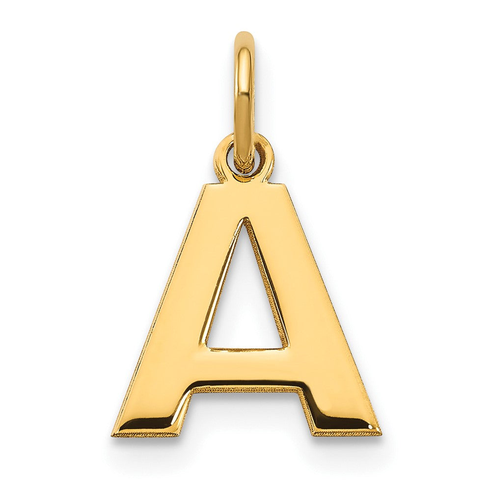 14ky Letter A Initial Pendant - 2
