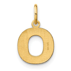 14ky Letter O Initial Pendant - 2