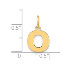 14ky Letter O Initial Pendant - 2