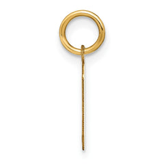 14ky Letter V Initial Pendant - 2