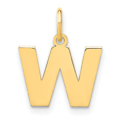 14ky Letter W Initial Pendant