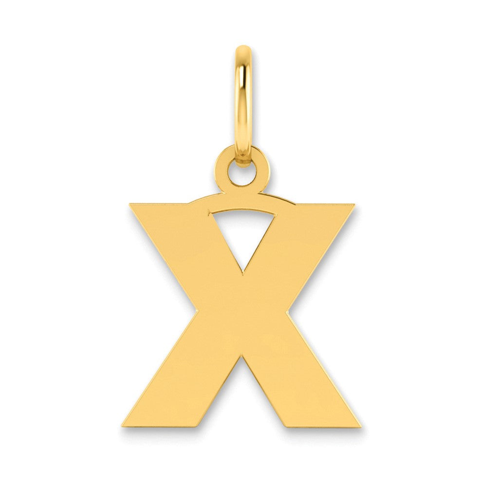 14ky Letter X Initial Pendant - 2