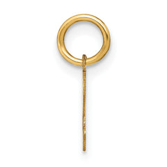 14ky Lowercase Letter E Initial Pendant