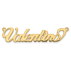 14k Yellow Gold Name Plate - 3