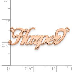 14k Rose Gold Name Plate - 3