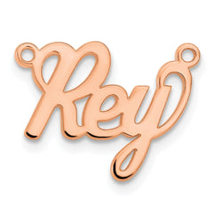 Sterling Silver/Rose-plated Name Plate