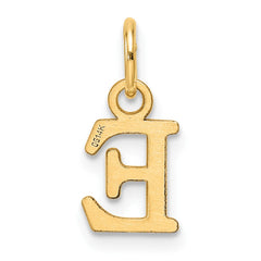 14ky Cutout Letter E Initial Pendant