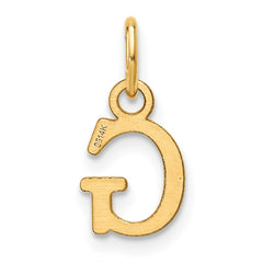 14ky Cutout Letter G Initial Pendant