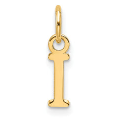 14ky Cutout Letter I Initial Pendant - 2