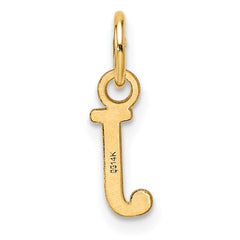 14ky Cutout Letter J Initial Pendant - 2