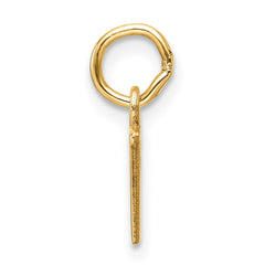 14ky Cutout Letter V Initial Pendant - 2
