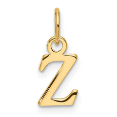 14ky Cutout Letter Z Initial Pendant - 2