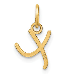 14K Uppercase Letter X Initial Charm