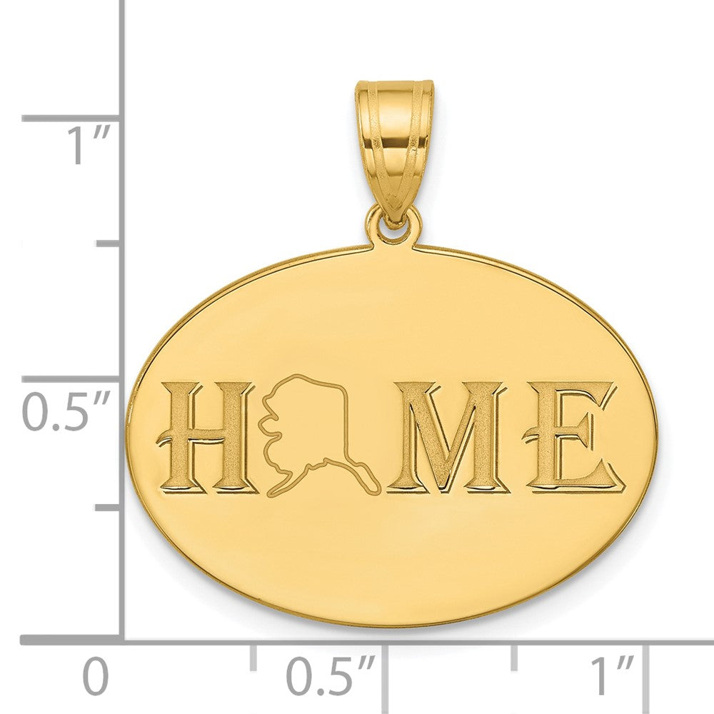 Sterling Silver/Gold-Plated HOME/STATE Pendant