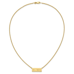 Sterling Silver/Gold-Plated HOME/STATE Necklace