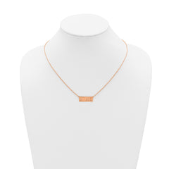 Sterling Silver/Rose Gold-Plated HOME/STATE Necklace