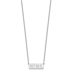 Sterling Silver/Rhodium-plated HOME/STATE Necklace - 2