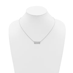 Sterling Silver/Rhodium-plated HOME/STATE Necklace - 2