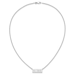 Sterling Silver/Rhodium-plated HOME/STATE Necklace - 2