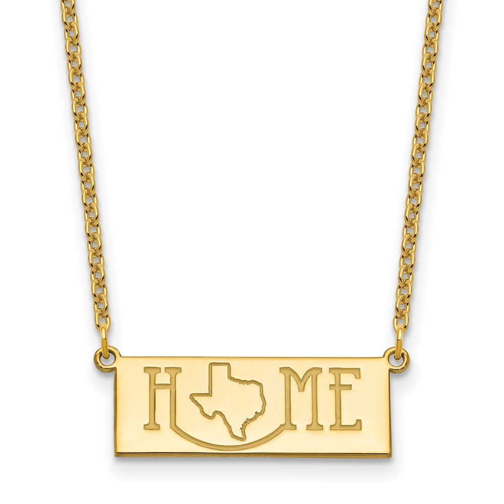 Sterling Silver/Gold-Plated HOME/STATE Necklace - 2