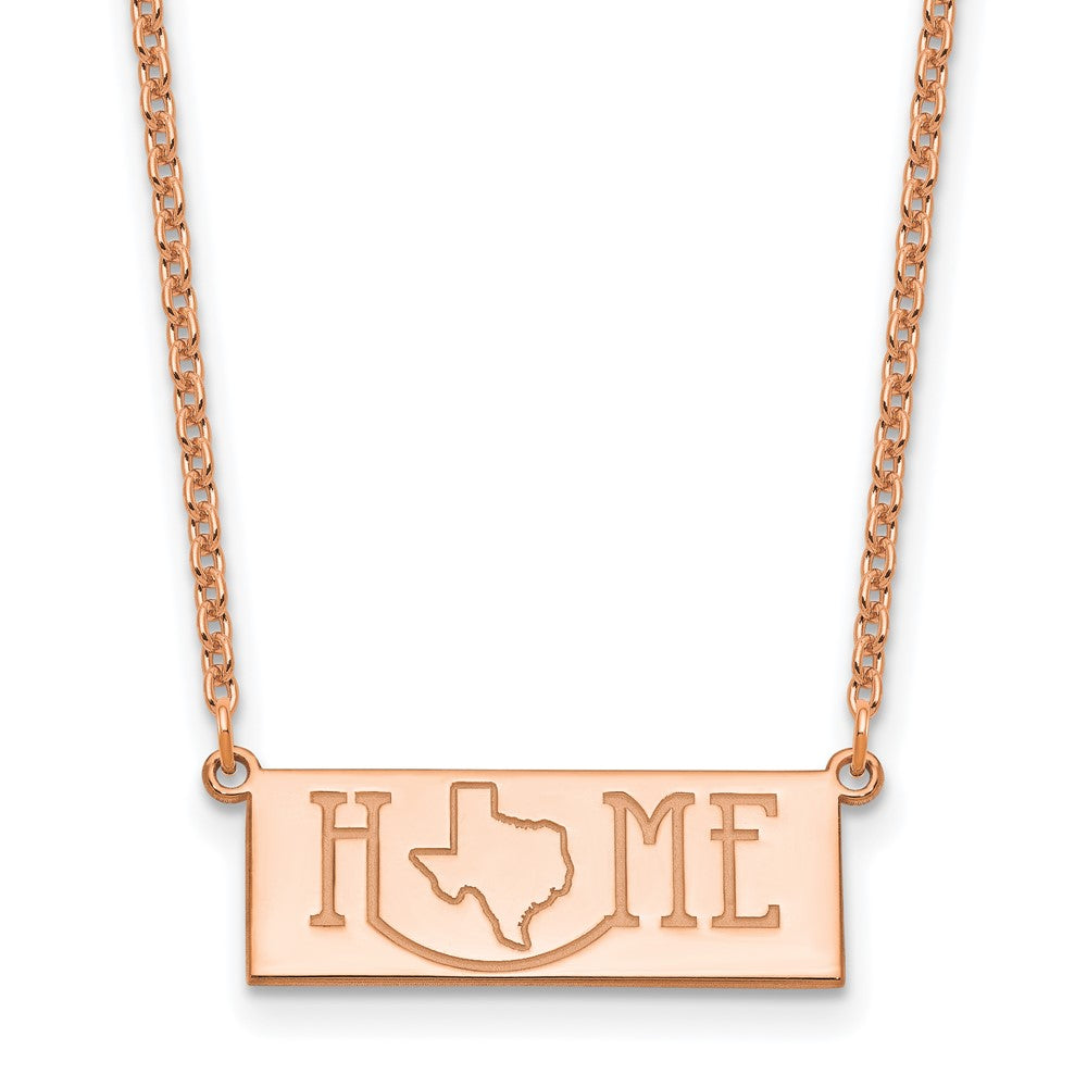Sterling Silver/Rose Gold-Plated HOME/STATE Necklace - 2