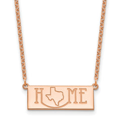 Sterling Silver/Rose Gold-Plated HOME/STATE Necklace - 2