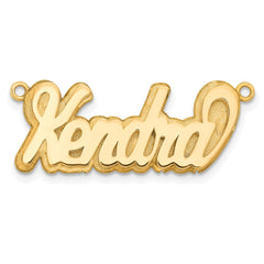 Sterling Silver/Gold-plated 3D Polished Name Plate - 3