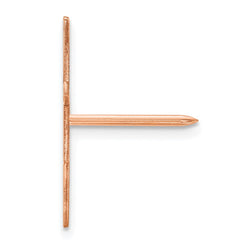 14K Rose Gold Polished Cut Out Tie Tac