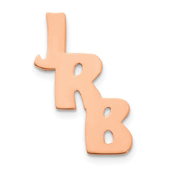 14K Rose Gold Polished Cut Out Tie Tac