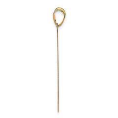 14k Yellow Gold Large Round Monogram Pendant