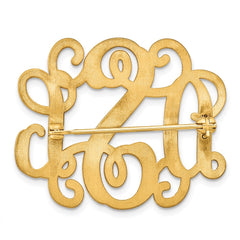 14KY Monogram Pin