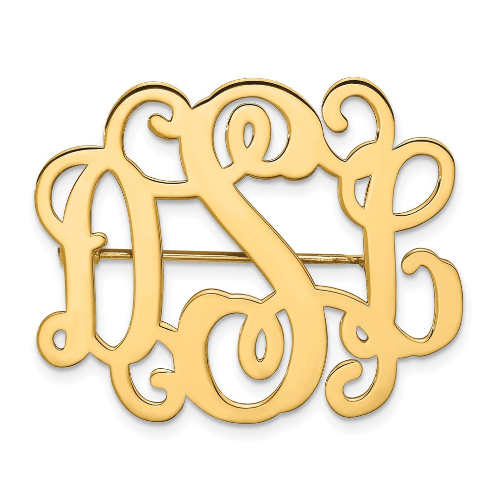 14KY Monogram Pin